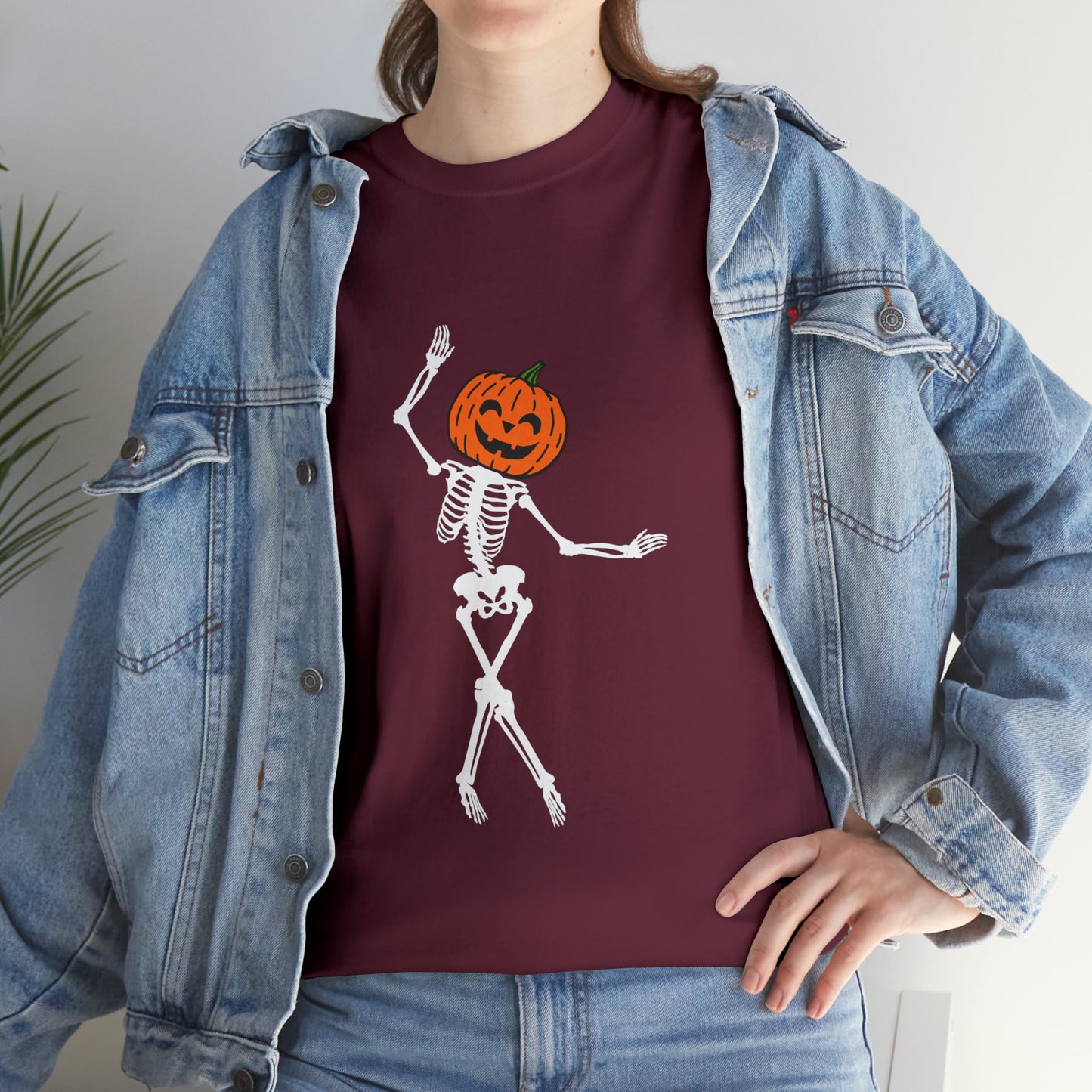 Skeleton Fall Lover Shirt | Gift for Fall Lover | Halloween Shirt | Skelton Yoga Shirt | Gardening Shirt