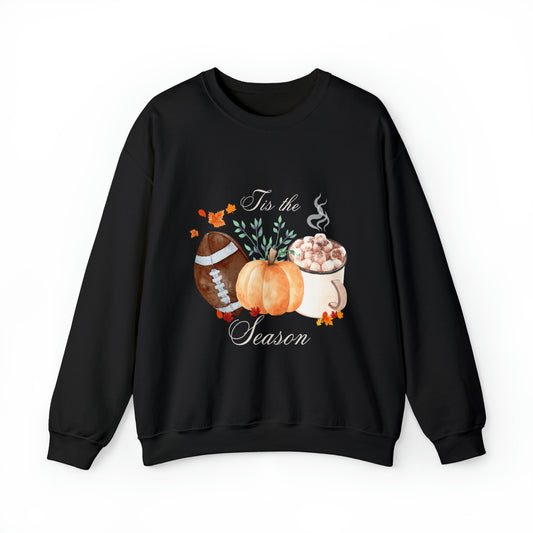 Fall Lovers Crewneck Sweatshirt | Pumpkin Lovers Gift | Football Lovers Sweatshirt | Football Season | Fall or Autumn Season Sweatshirt