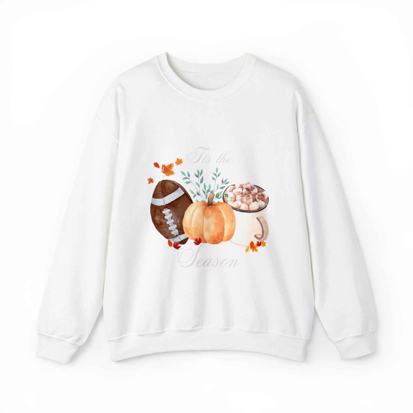 Fall Lovers Crewneck Sweatshirt | Pumpkin Lovers Gift | Football Lovers Sweatshirt | Football Season | Fall or Autumn Season Sweatshirt