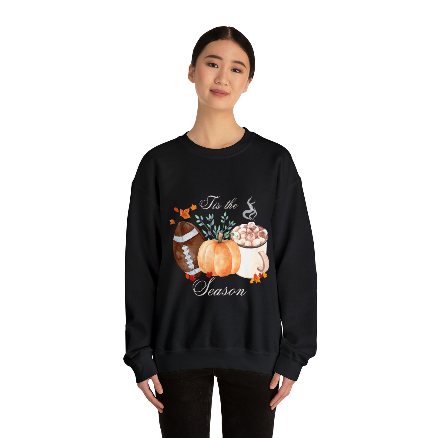 Fall Lovers Crewneck Sweatshirt | Pumpkin Lovers Gift | Football Lovers Sweatshirt | Football Season | Fall or Autumn Season Sweatshirt