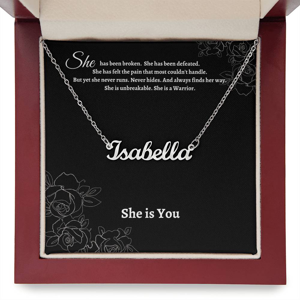 Encouragement gift | Strength Gift |Warrior Gift | Survivor | Strong Woman Gift | AA Gift | Recovery Necklace Gift